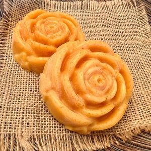 Honey Turmeric Soap Rose Bar - handmade to order